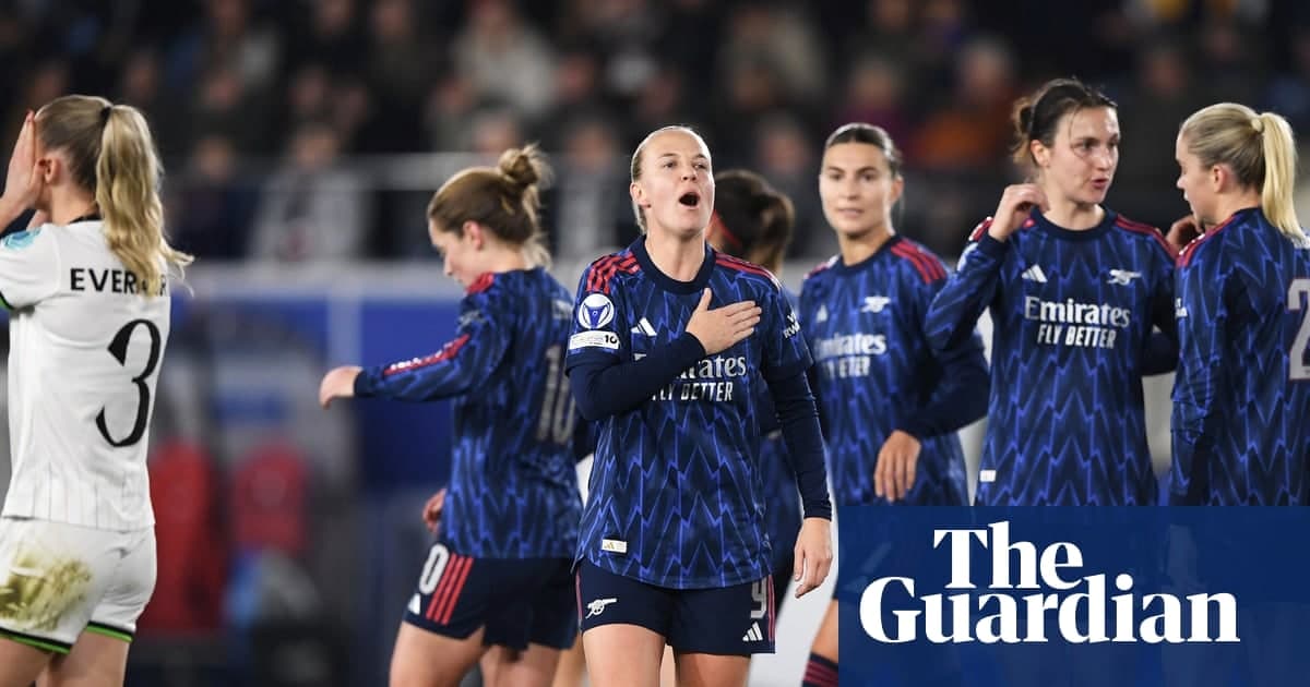 阿森纳3-0击败OH Leuven锁定女足欧冠种子
